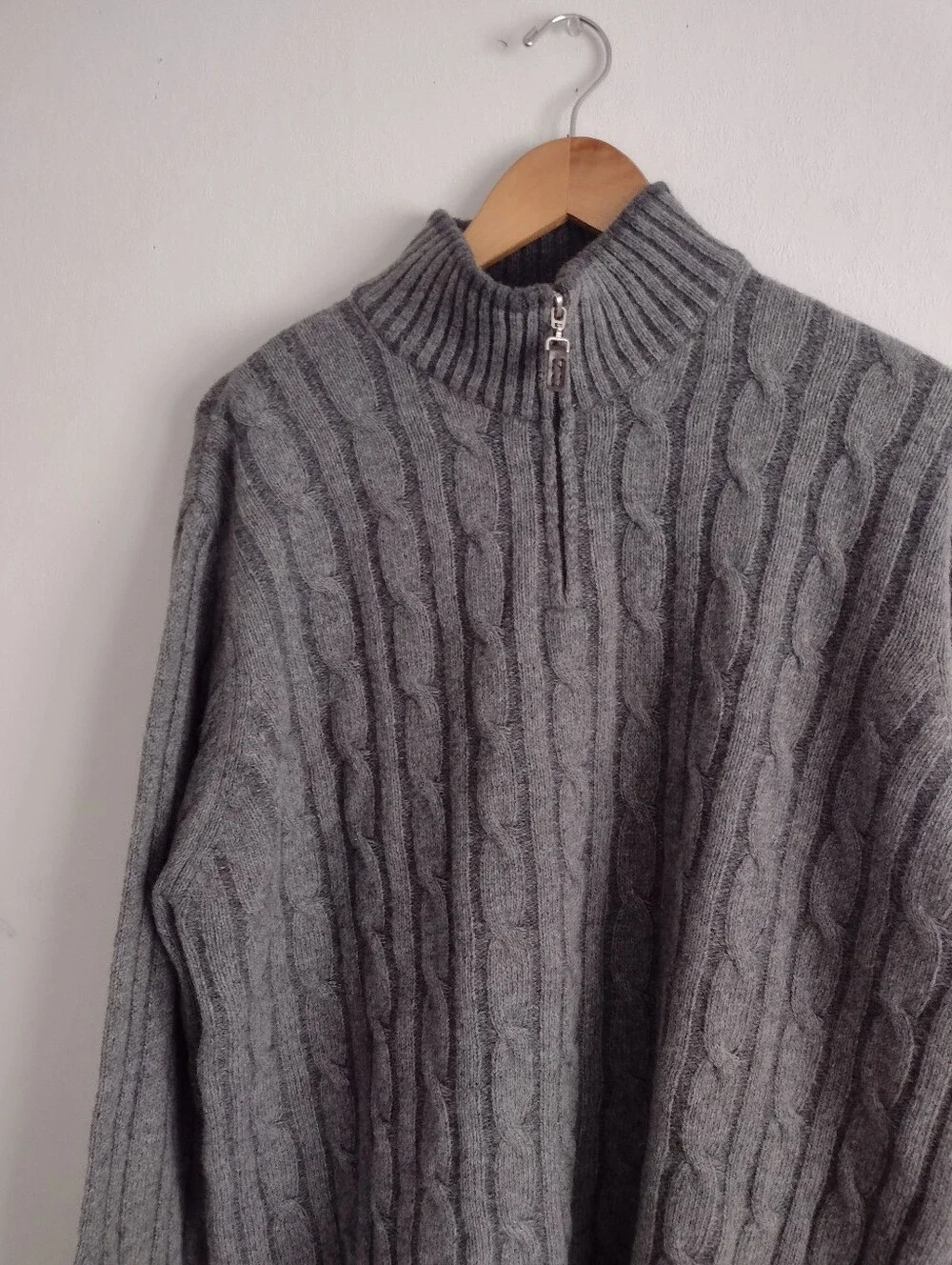 Danielle Blasi Mens Gray Wool Blend Sweater XL